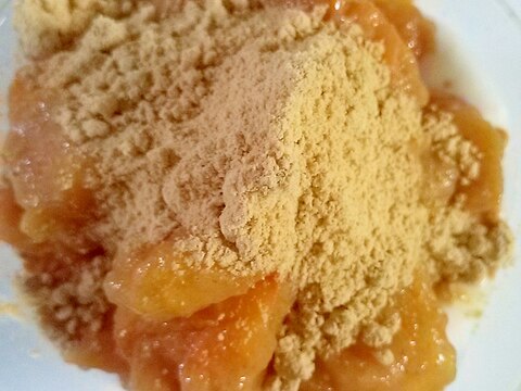 ドッサリ！きな粉&柿ジャムヨーグルト